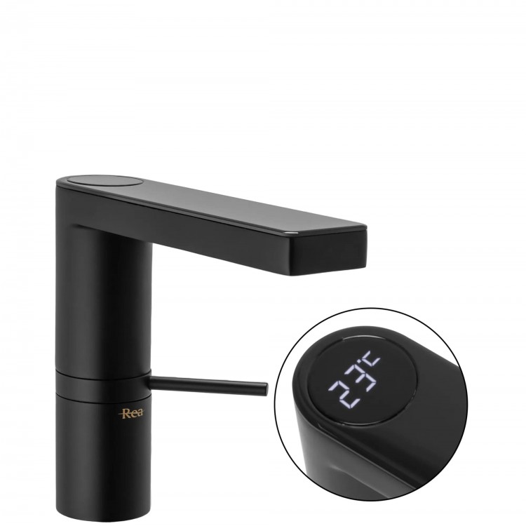 Смеситель для умывальника REA AMAR LCD BLACK